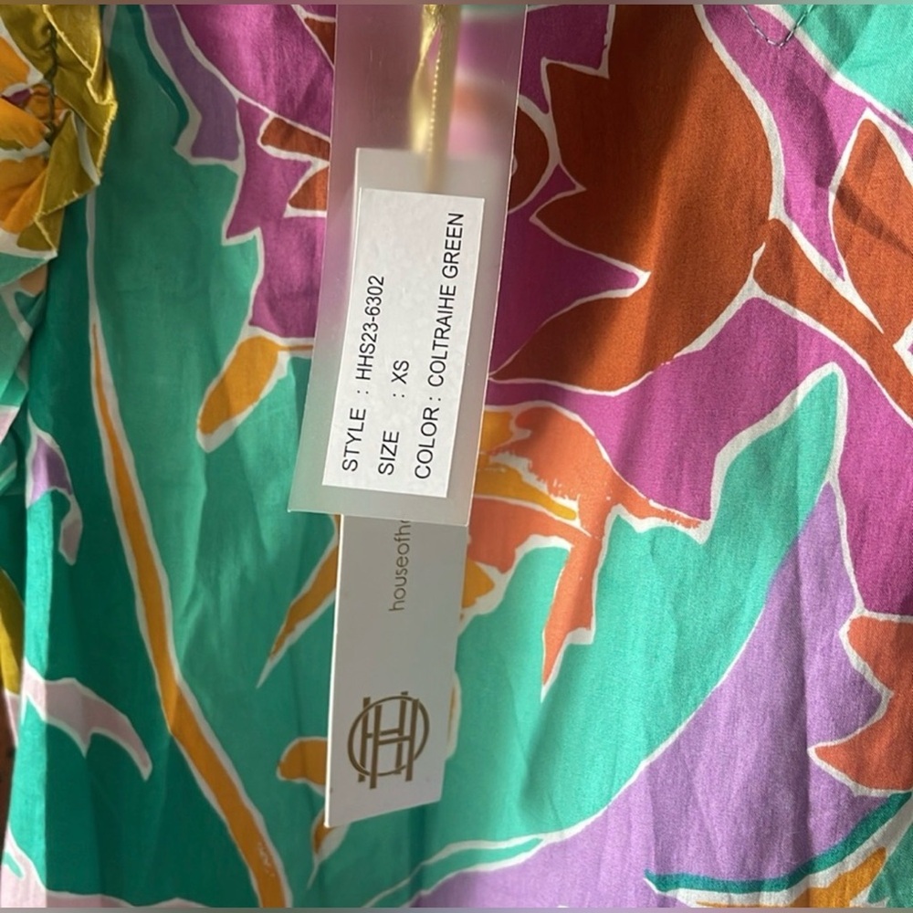 NWT House of Harlow 1960 Multicolor Printed Mini Dress XS - Picture 7 of 14